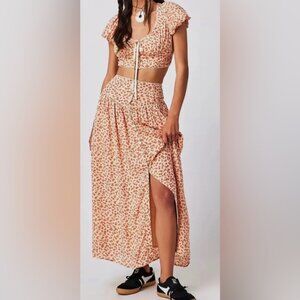 Free People Easy To Love Skirt Set NWT